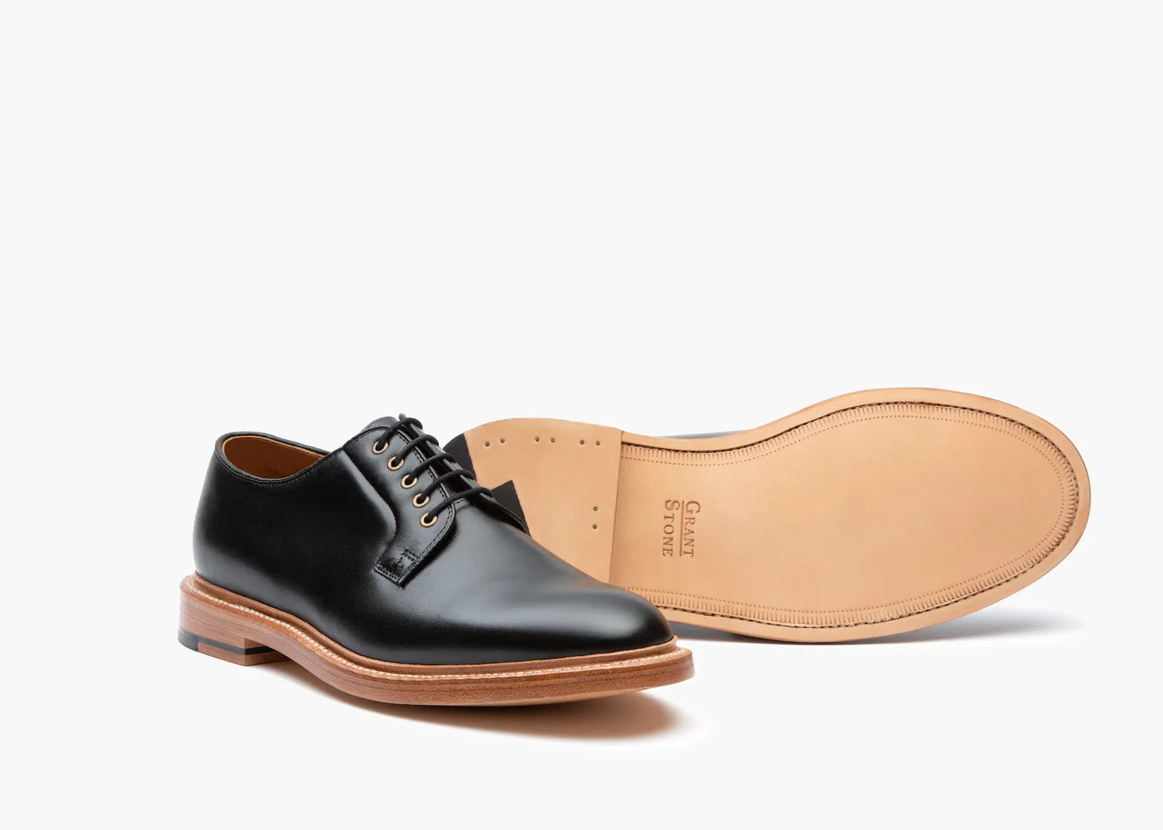 Plain Toe Black Calf