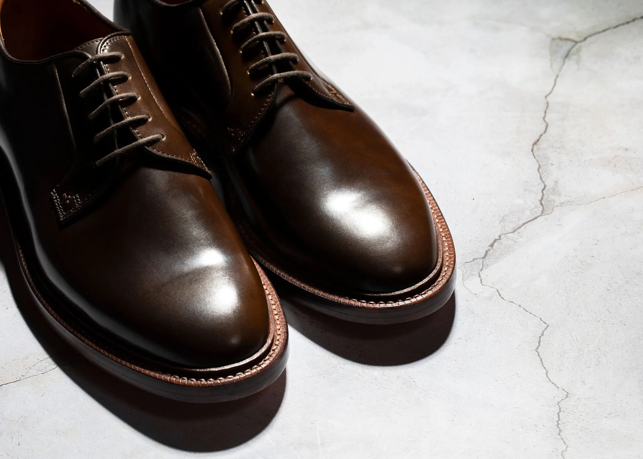 Plain Toe Maduro Shell Cordovan