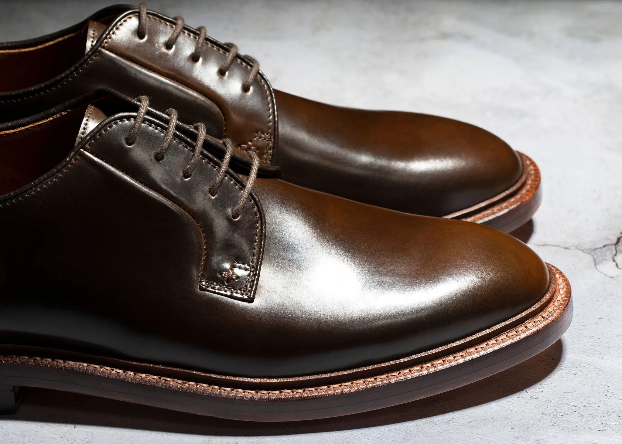 Plain Toe Maduro Shell Cordovan