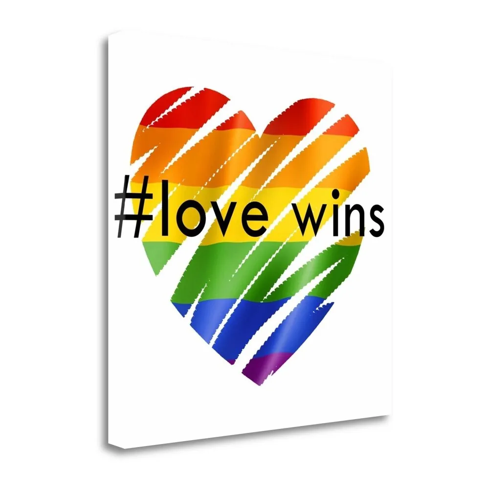 "#Lovewins" By Anna Quach, Fine Art Giclee Print on Gallery Wrap Canvas