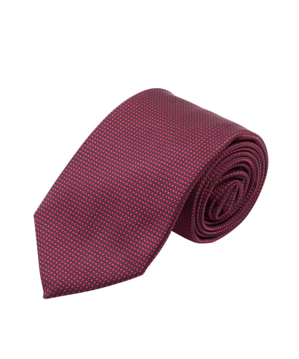 Red Textured Solid Tie