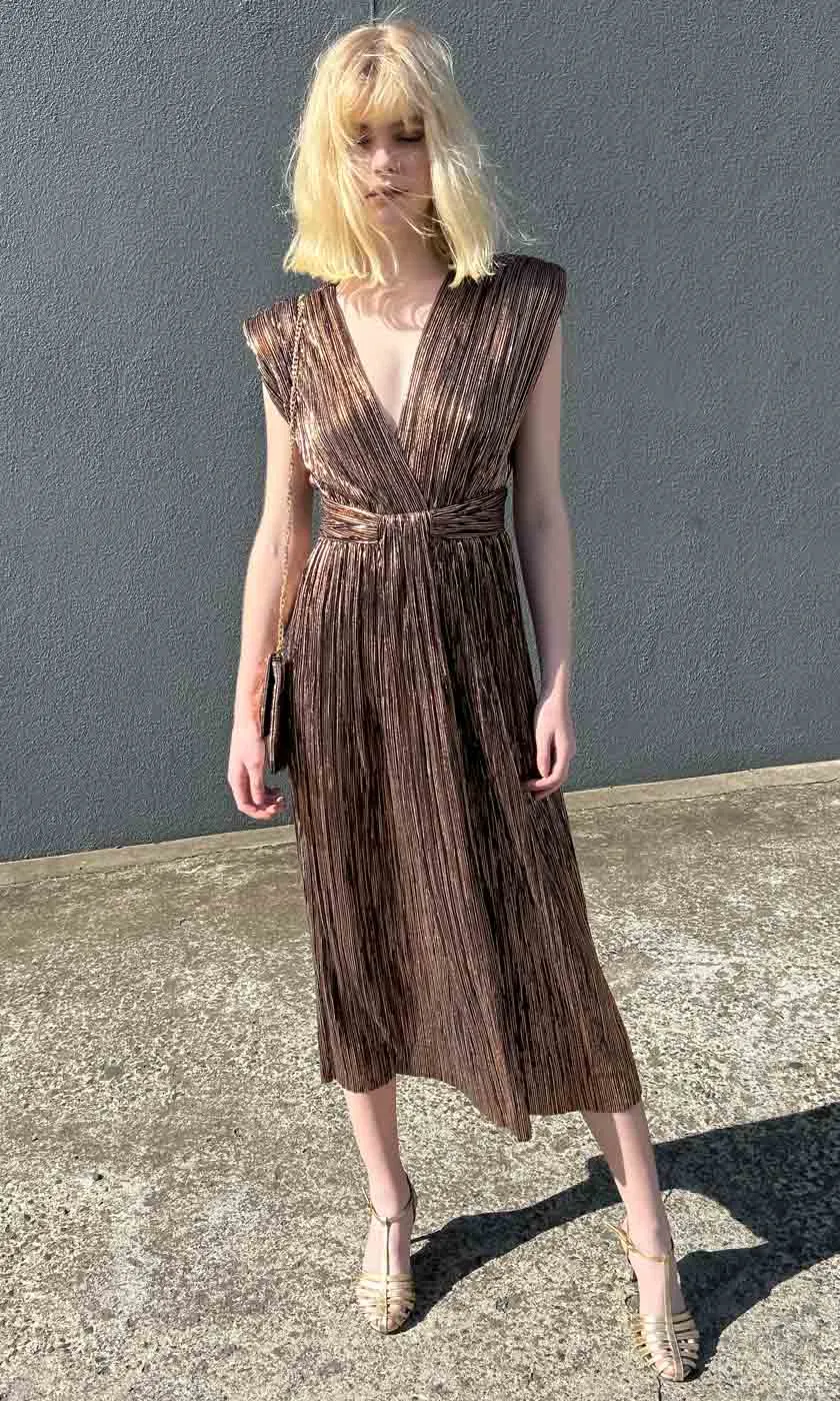 Sabina Musayev Margo Dress - Copper