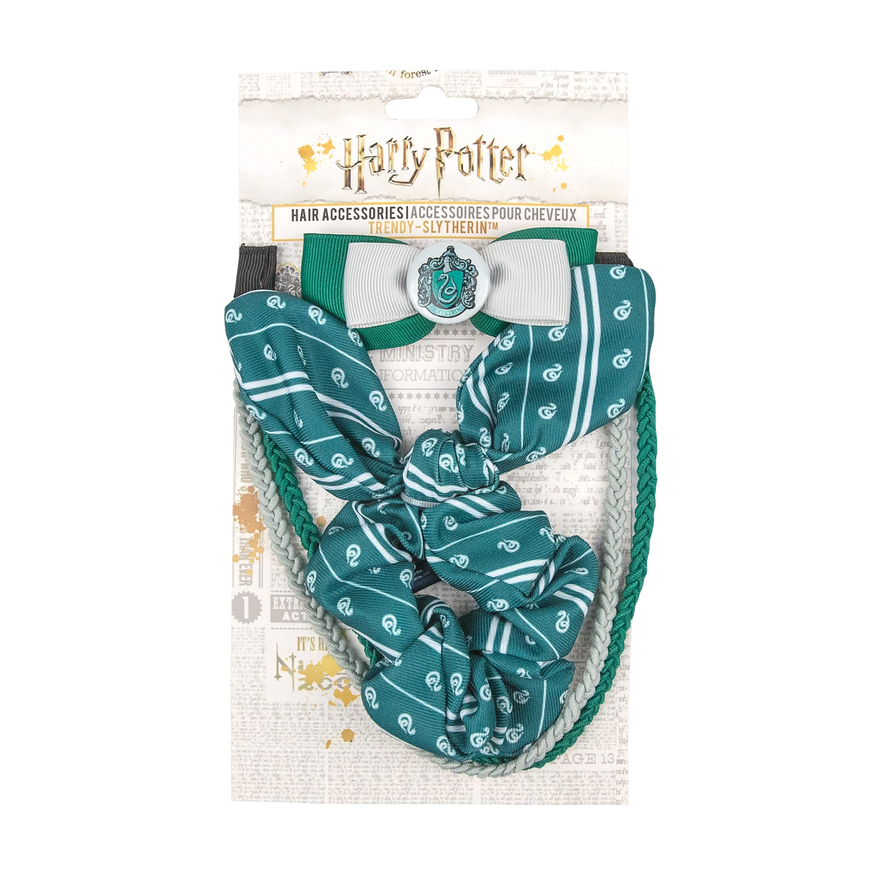 Set of 3 Trendy Slytherin Hair Accessories