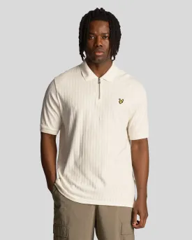 Textured Stripe Polo Shirt