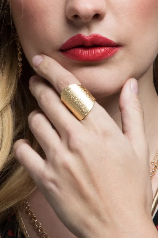 Textured Wide Ring