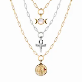 The Priestess Triple Chain Necklace Set