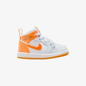 toddler jordan 1 mid se (football grey/orange peel)