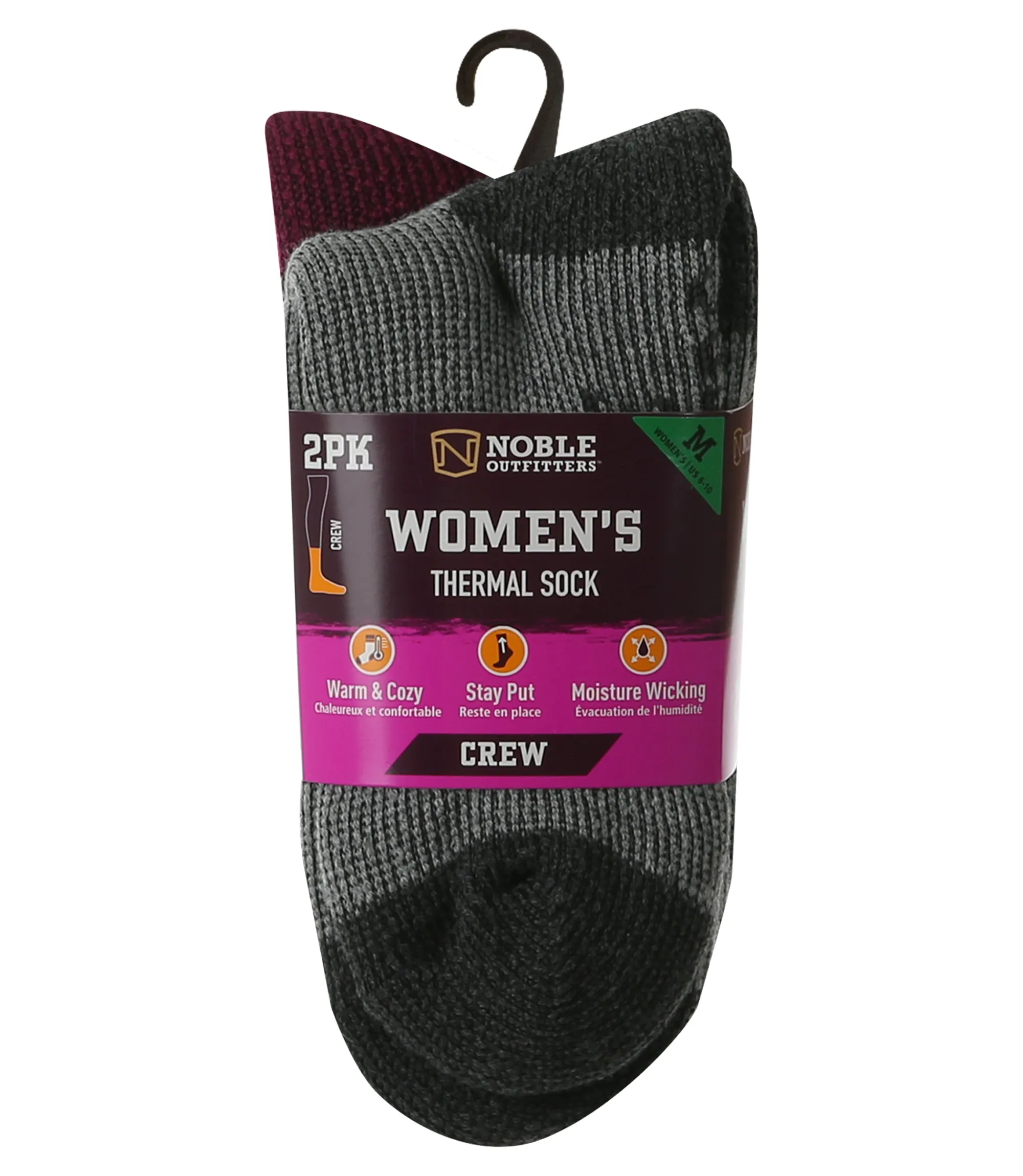 Women's Thermal Crew Socks – 2 Pack